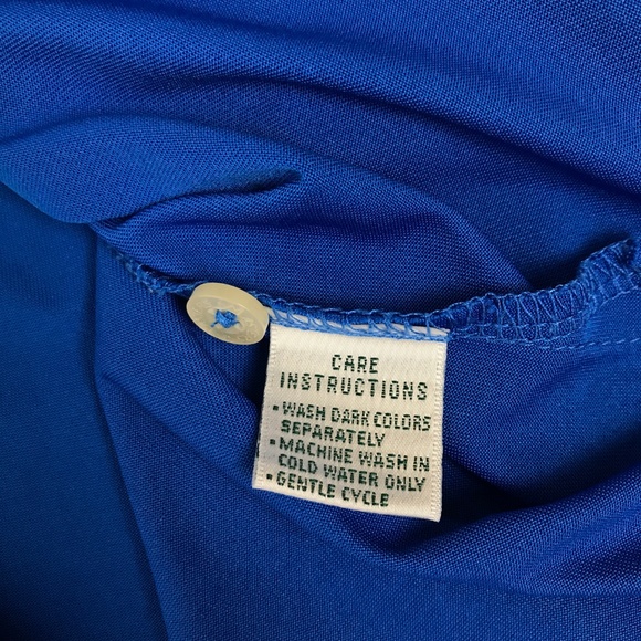 [3 for $15] Master Tech Plain Solid Blue Polo Shirt Sz Large - Picture 7 of 8